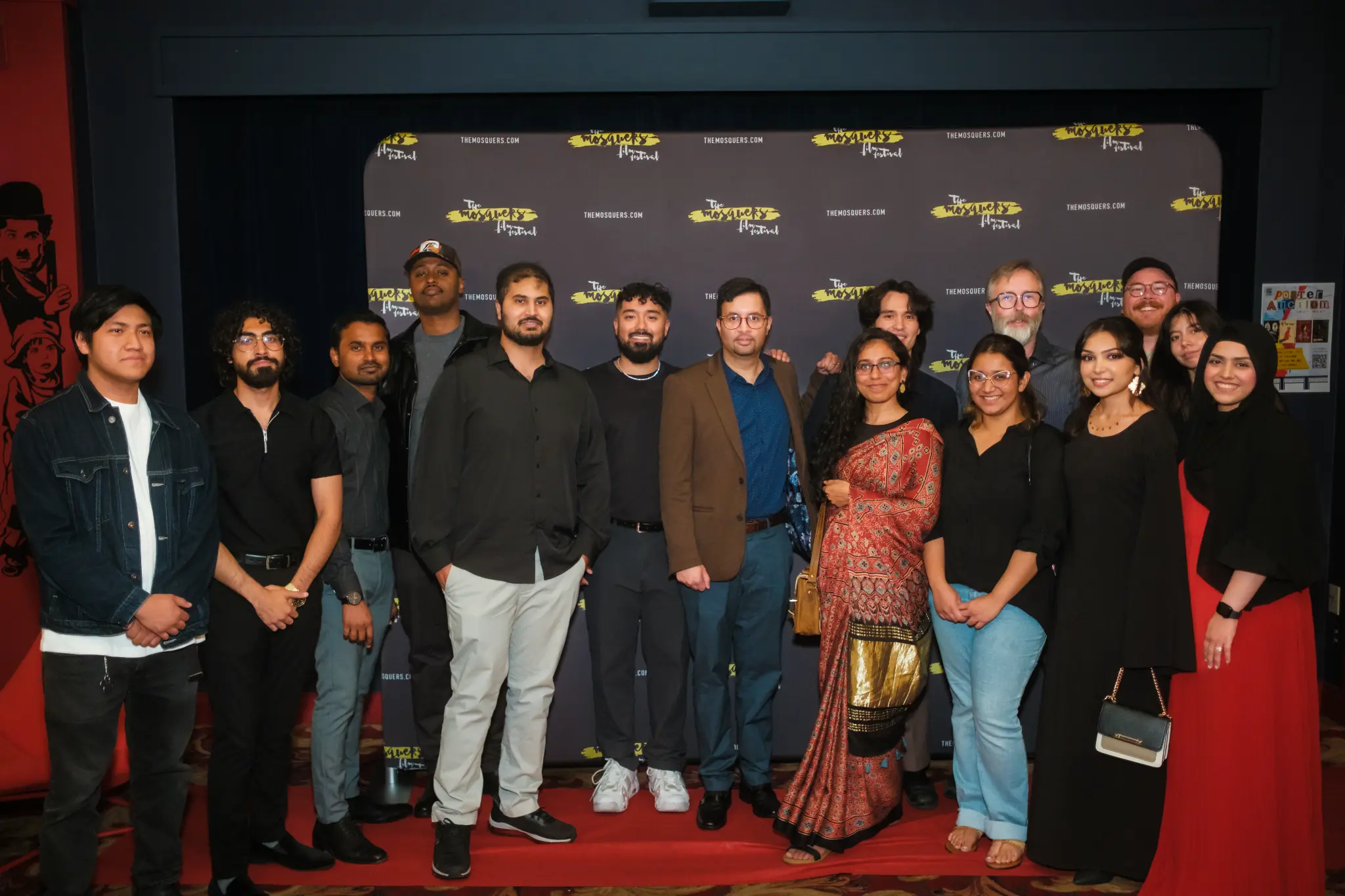 Cast and crew at Mosquers Film Festival